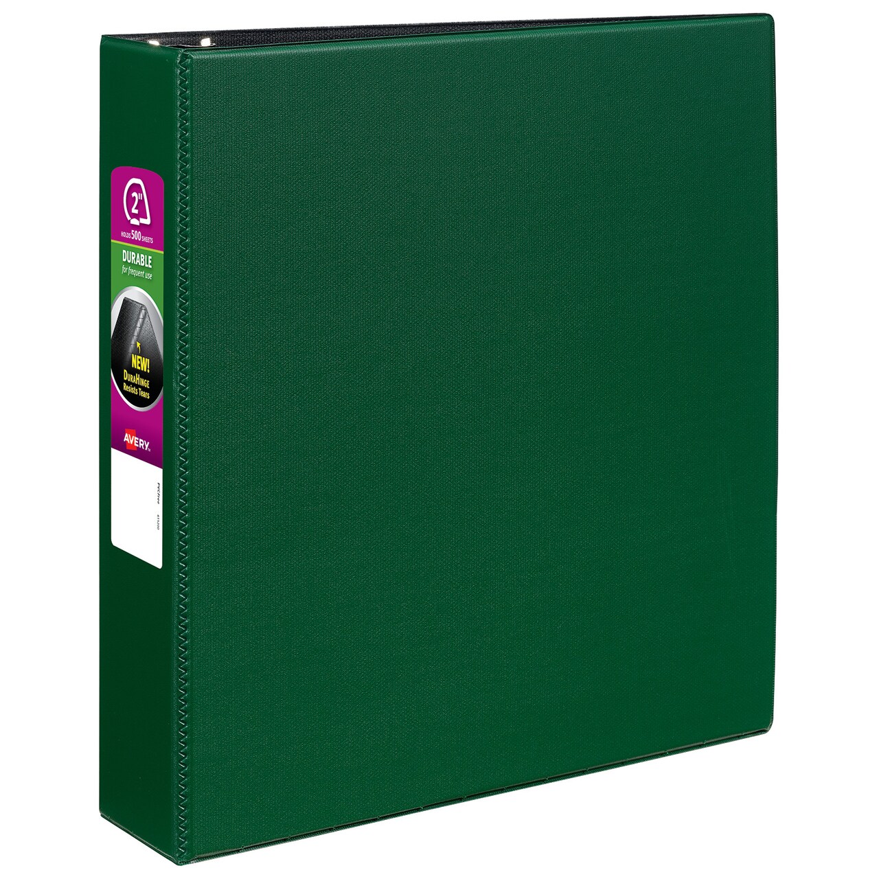 Avery Durable 3 Ring Binder, 2" Slant Rings, 1 Green Binder (27553)
